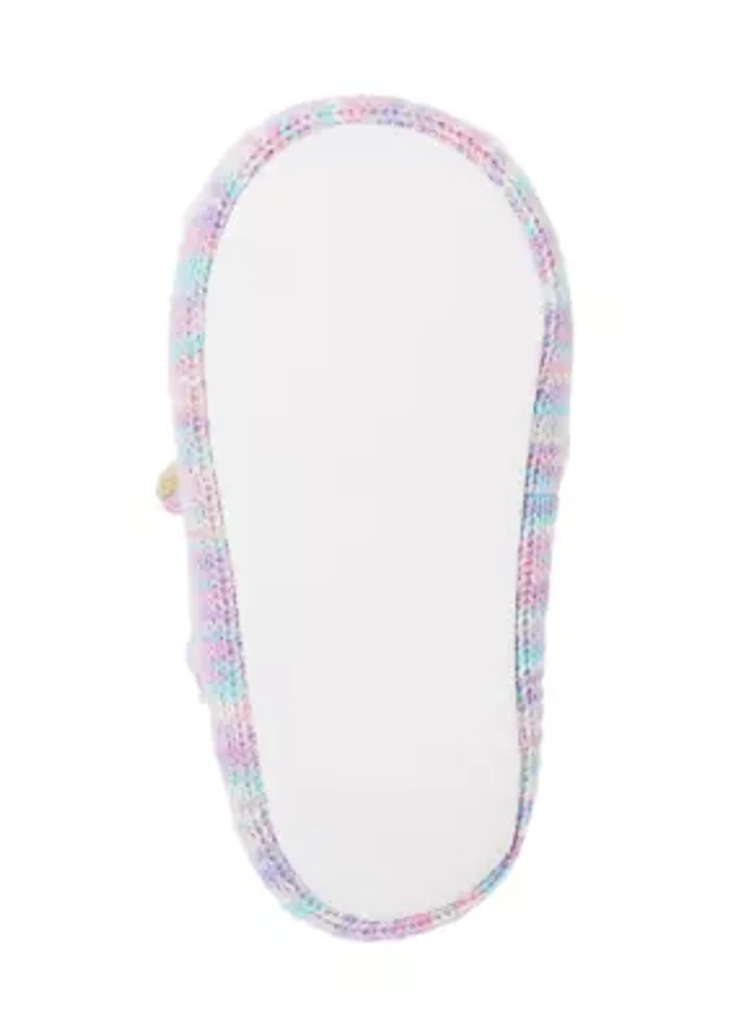 Toddler Girls Unicorn Face Slippers