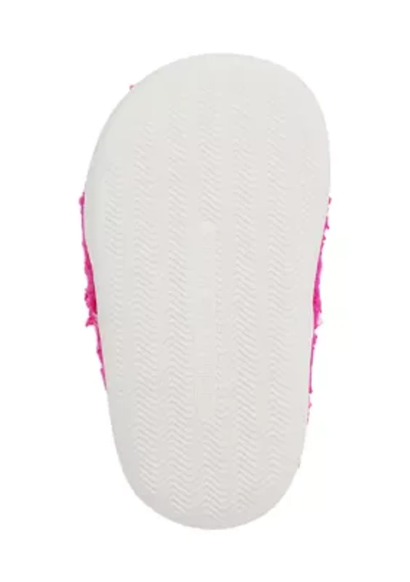 Toddler Girls Smiley Face Slippers