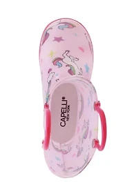 Little Kid Girls Unicorn Print Rainboots