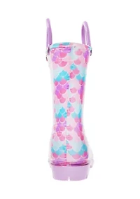 Toddler Girls Mermaid Rain Boots