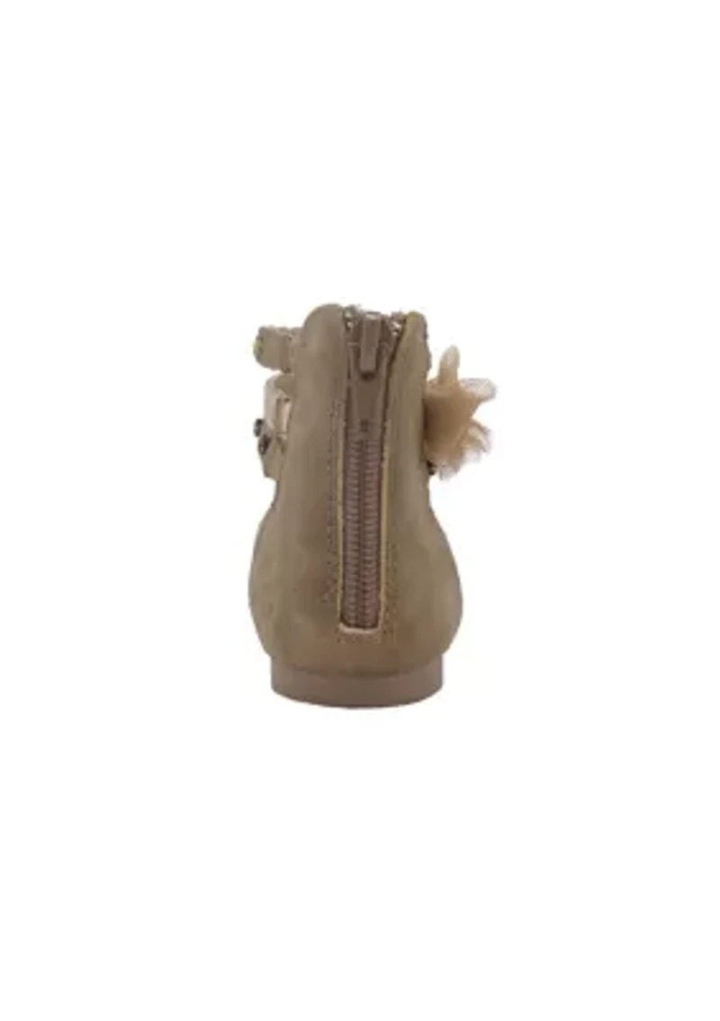 Youth Girls Merrily Ankle Strap Flats
