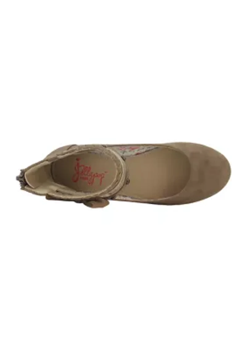 Youth Girls Merrily Ankle Strap Flats