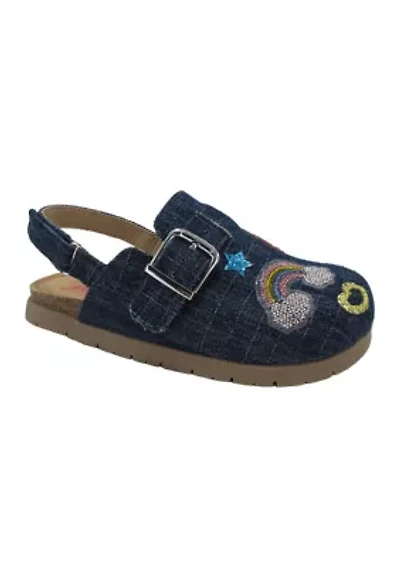 Big Kid Girls Umiki Denim Clogs