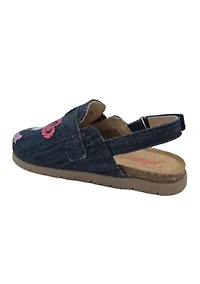 Big Kid Girls Umiki Denim Clogs