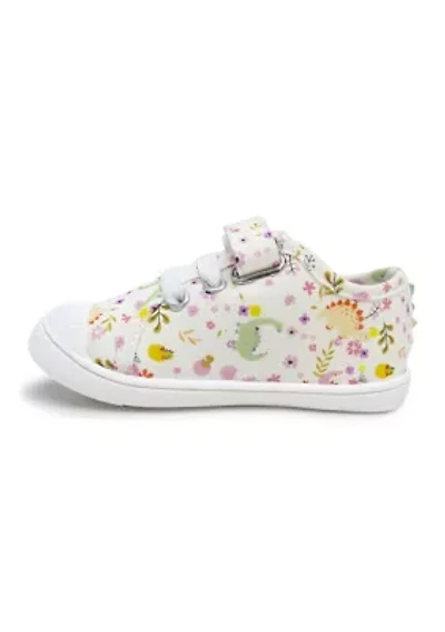 Little Kid Girls Flower Dinos Sneakers
