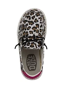 Youth Girls Wendy Cat Cheetah Sneakers