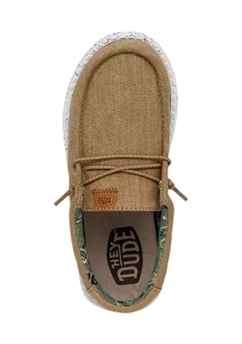 Youth Boys Wally Washed Canvas Sneaker Loafers