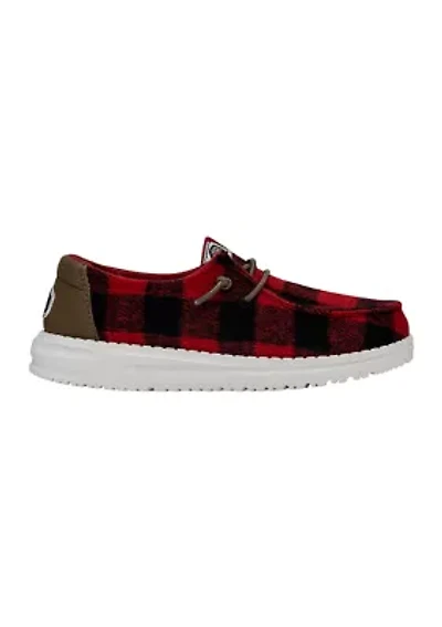 Youth Girls Wendy Buffalo Plaid Sneaker Loafers