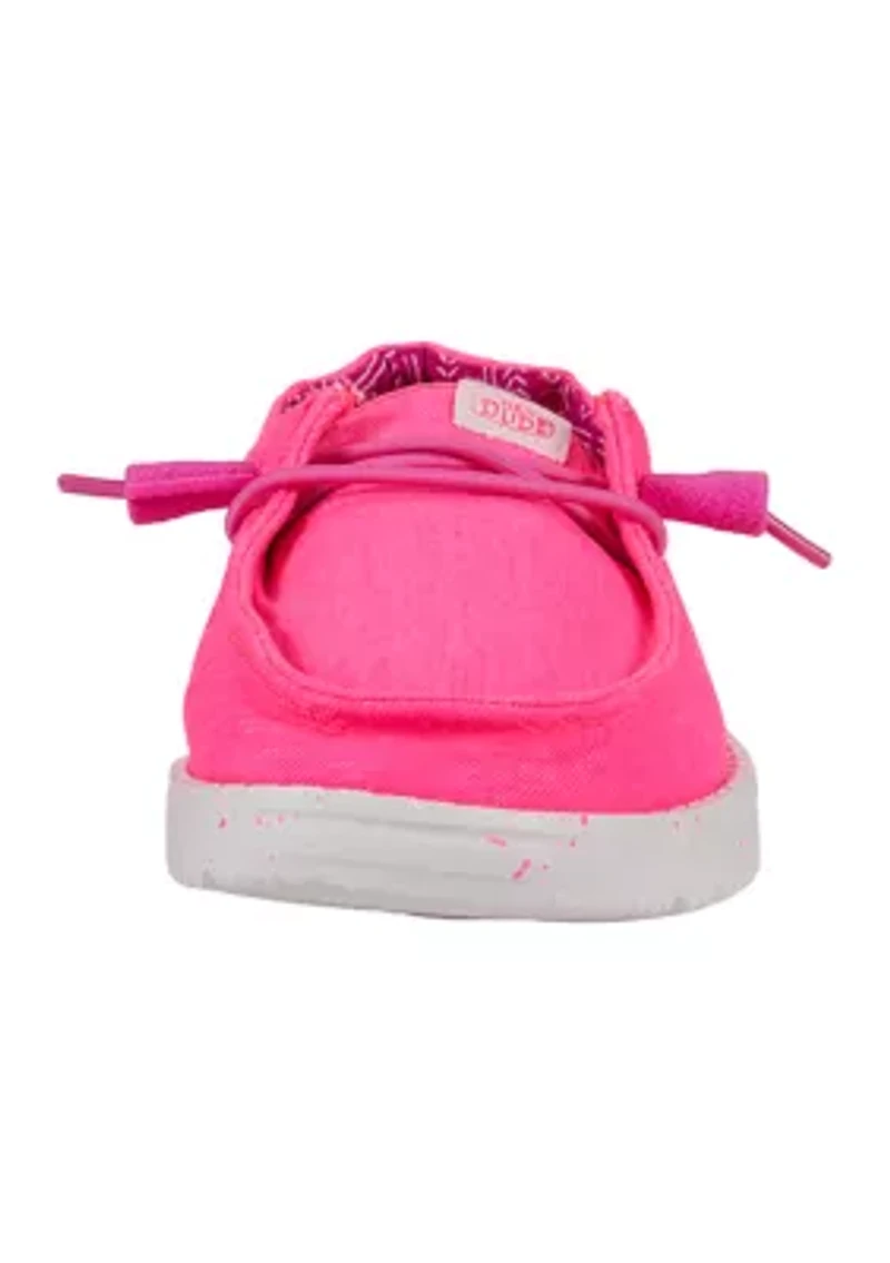 Youth Girls Wendy Canvas Slip Shoes