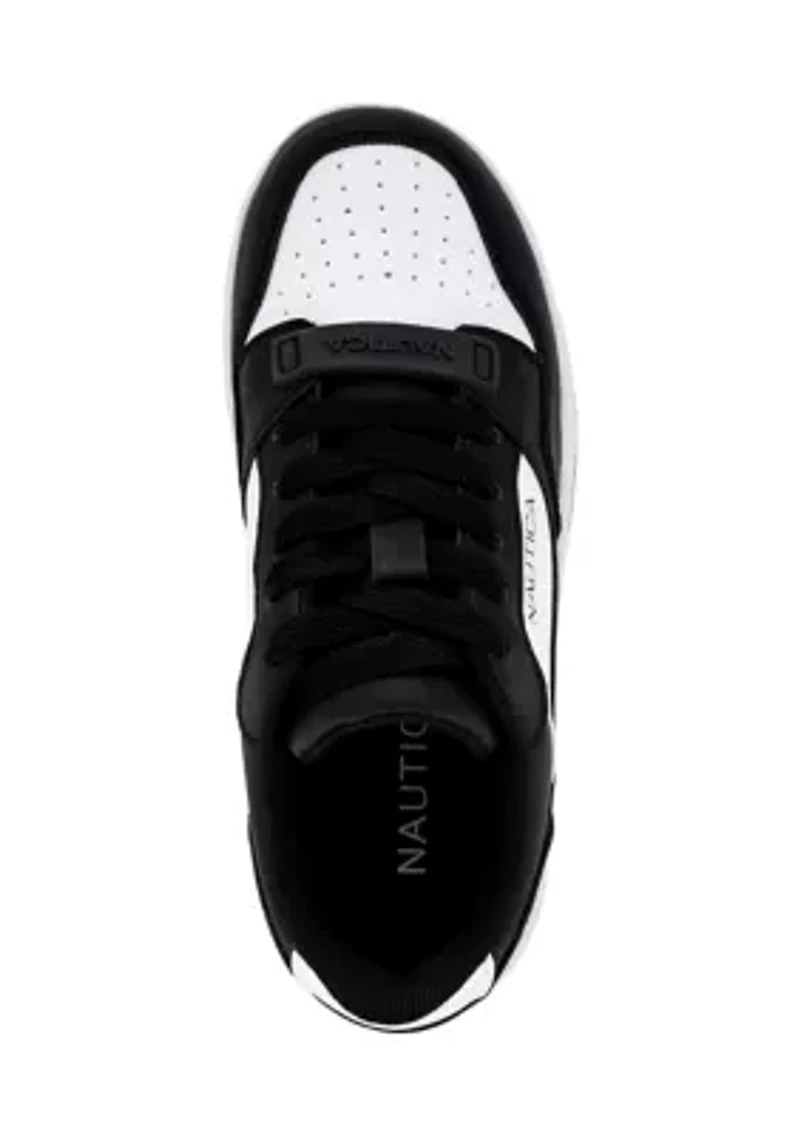 Youth Boys Seaspray Contrast Court Sneakers