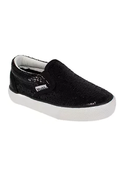 Toddler Girls Poppy Glitter Slip On Sneakers