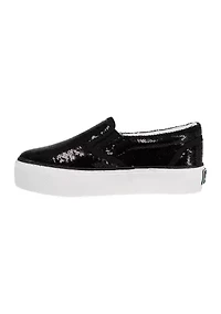 Toddler Girls Poppy Glitter Slip On Sneakers