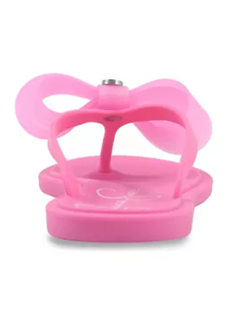 Big Kid Girls Jelly Flip Flop Sandals