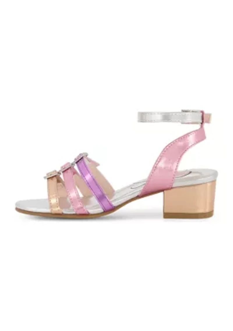 Youth Girls Pearl Buckle Sandals