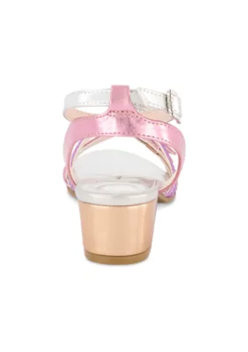 Youth Girls Pearl Buckle Sandals