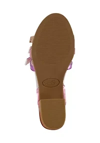 Youth Girls Pearl Buckle Sandals