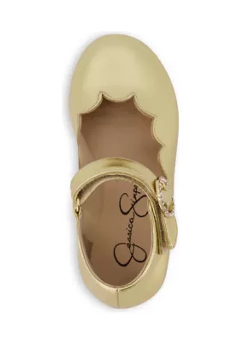 Toddler Girls Amy Scallop Mary Jane Flats