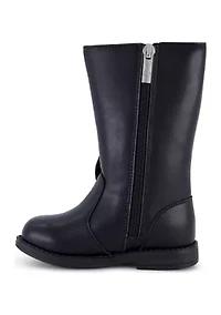 Toddler Girls Evie Bow Moto Boots