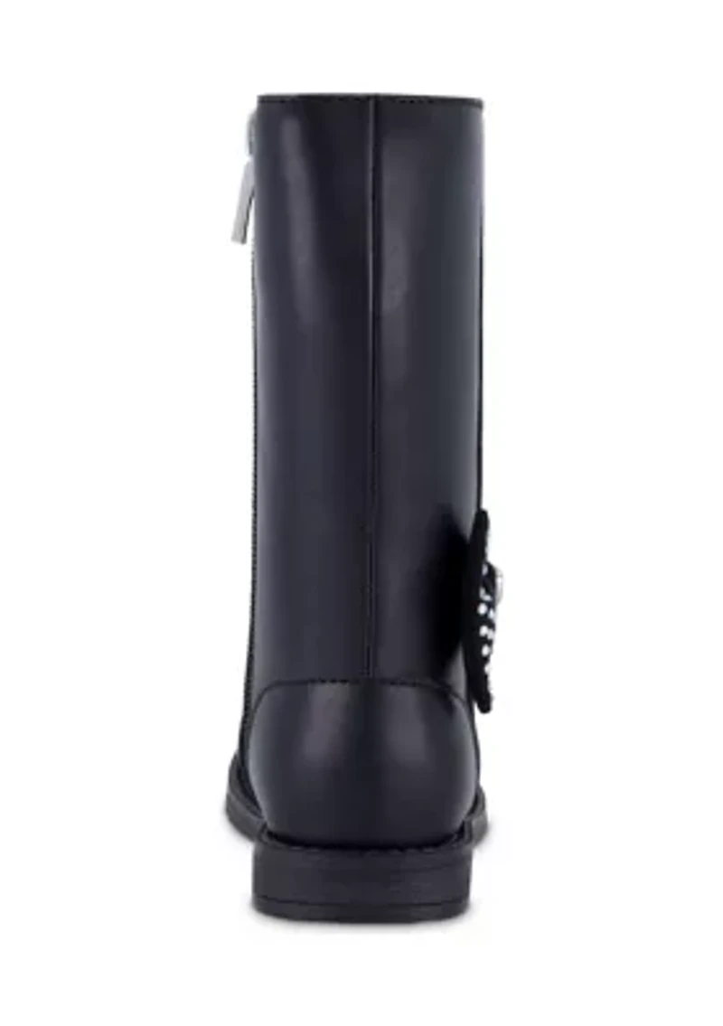 Toddler Girls Evie Bow Moto Boots