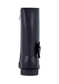 Toddler Girls Evie Bow Moto Boots