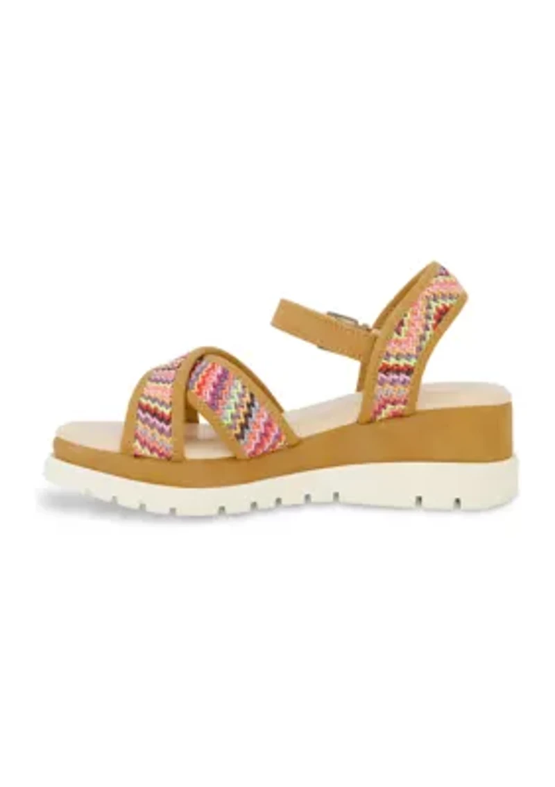 Youth Girls Addy Woven Wedge Sandals