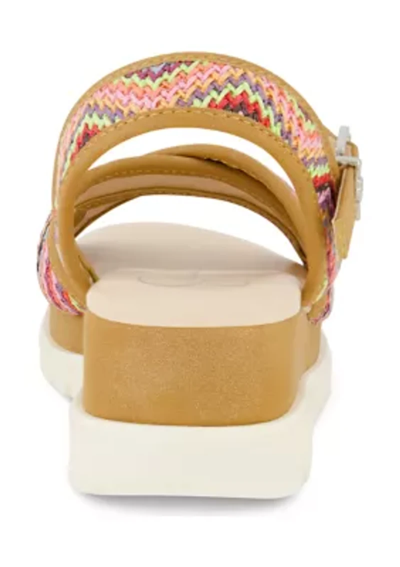 Youth Girls Addy Woven Wedge Sandals