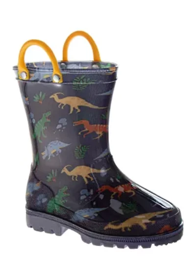 Little Kid Boys Dinosaur Rainboots