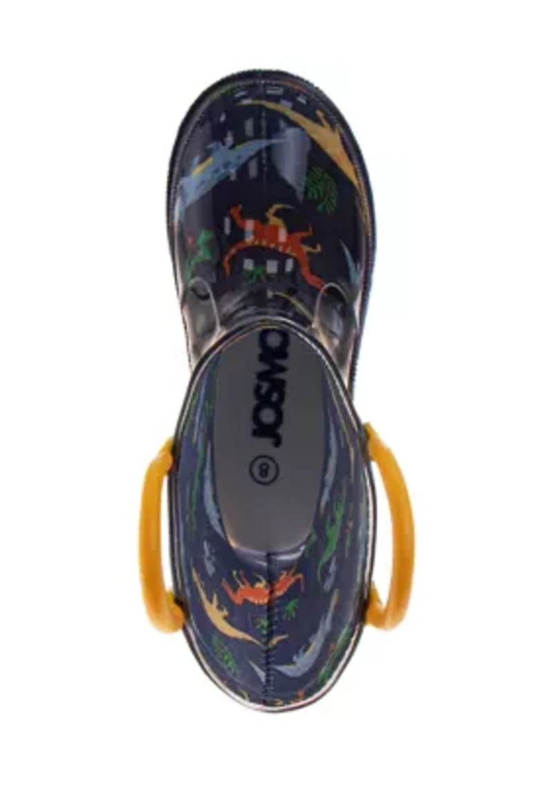 Little Kid Boys Dinosaur Rainboots