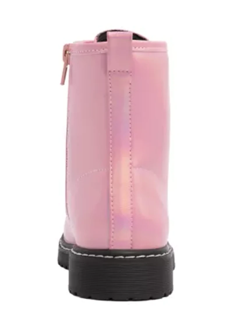 Big Kid Girls Chloe Shimmer Combat Boots