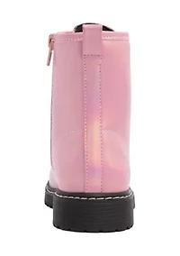 Big Kid Girls Chloe Shimmer Combat Boots