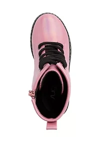 Big Kid Girls Chloe Shimmer Combat Boots