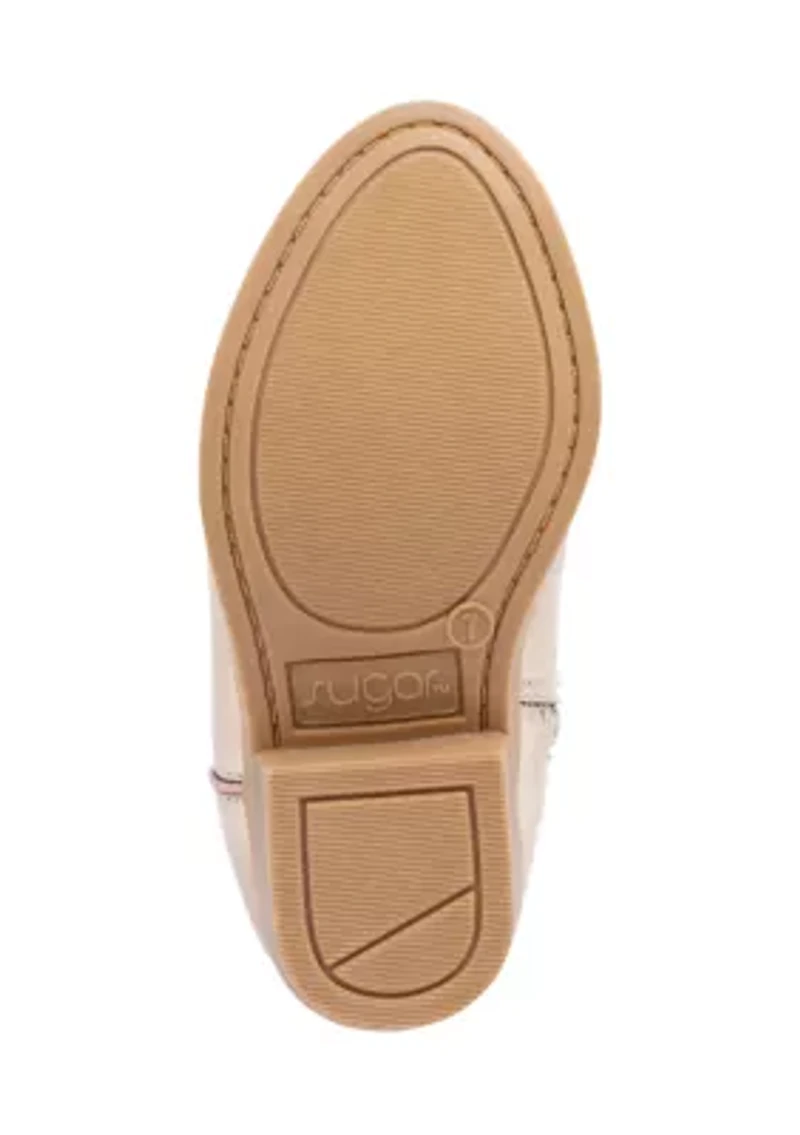 Little Kid Girls Rosette Western Boots