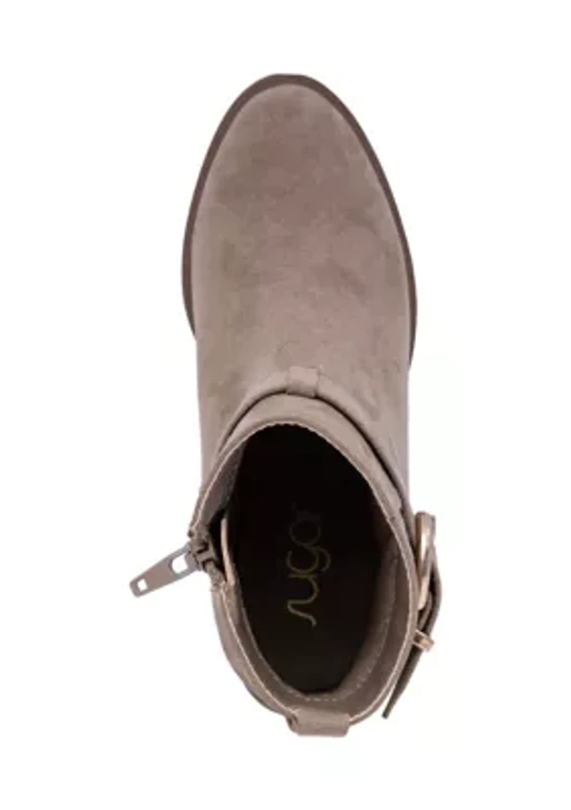 Youth Girls Bierock Buckle Heeled Booties
