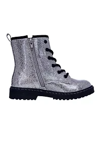 Youth Girls Chloe Shimmer Combat Boots