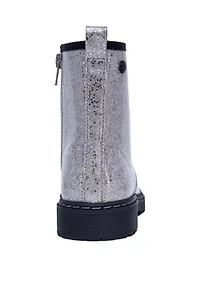 Youth Girls Chloe Shimmer Combat Boots