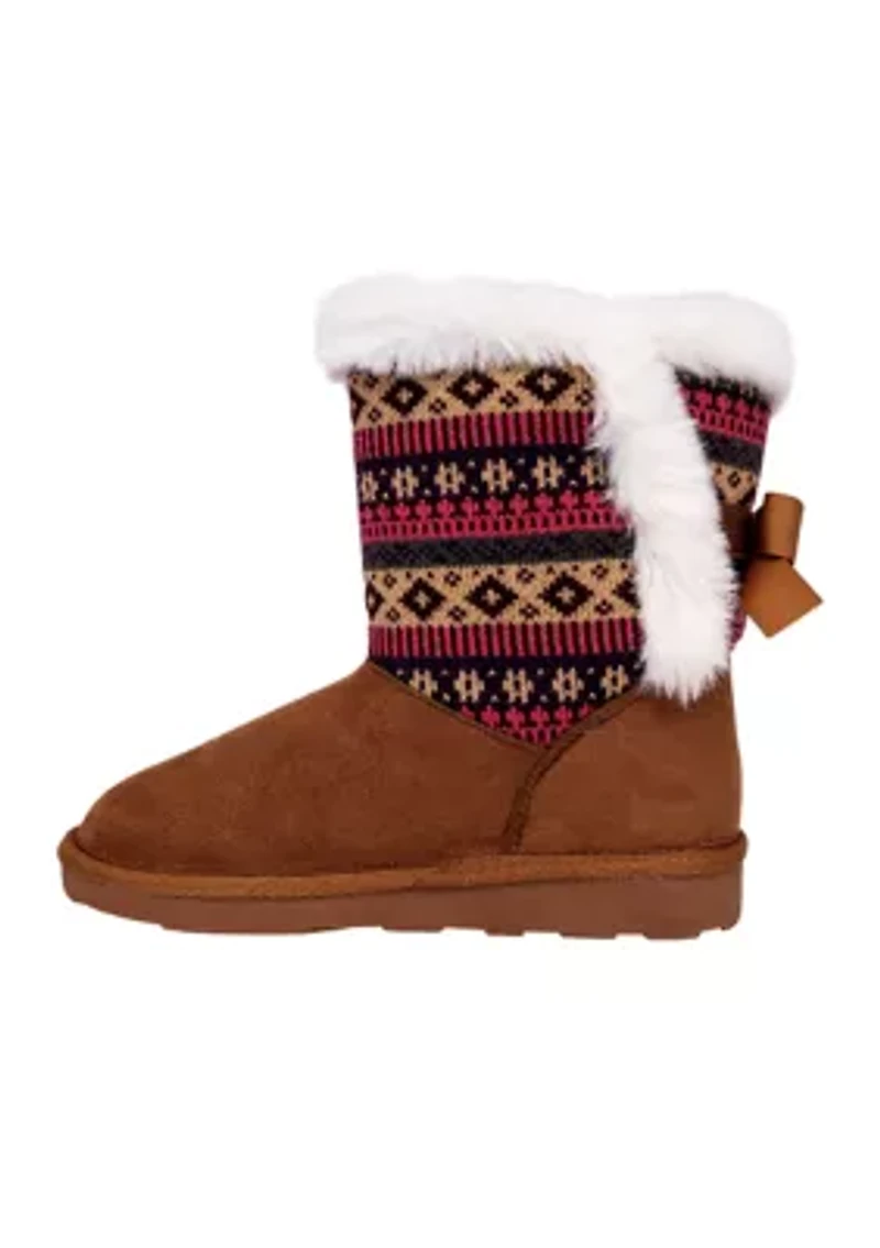 Youth Girls Kelsey Sweater Fur Boots