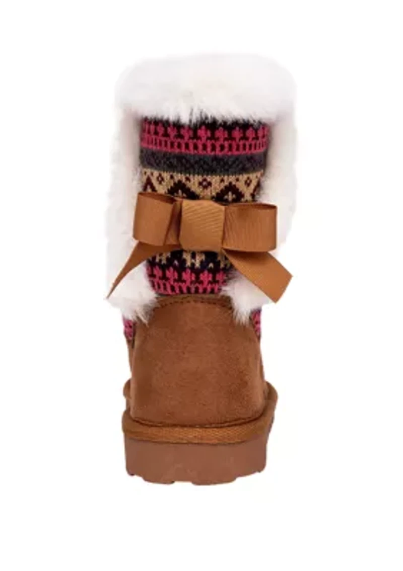 Youth Girls Kelsey Sweater Fur Boots