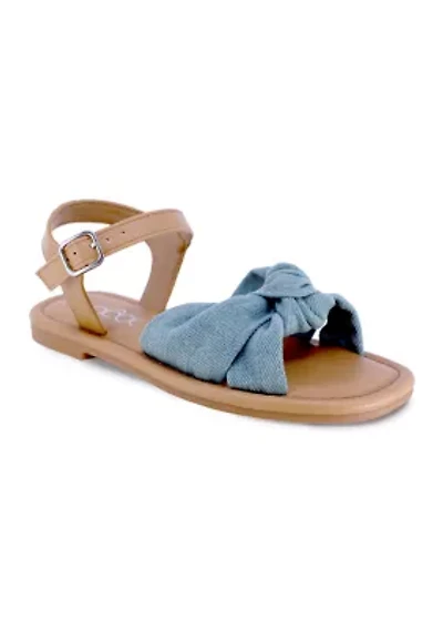 Youth Girls Minty Chambray Twist Sandals