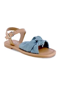 Youth Girls Minty Chambray Twist Sandals