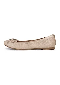 Youth Girls Mylah Glitter Bow Ballet Slippers