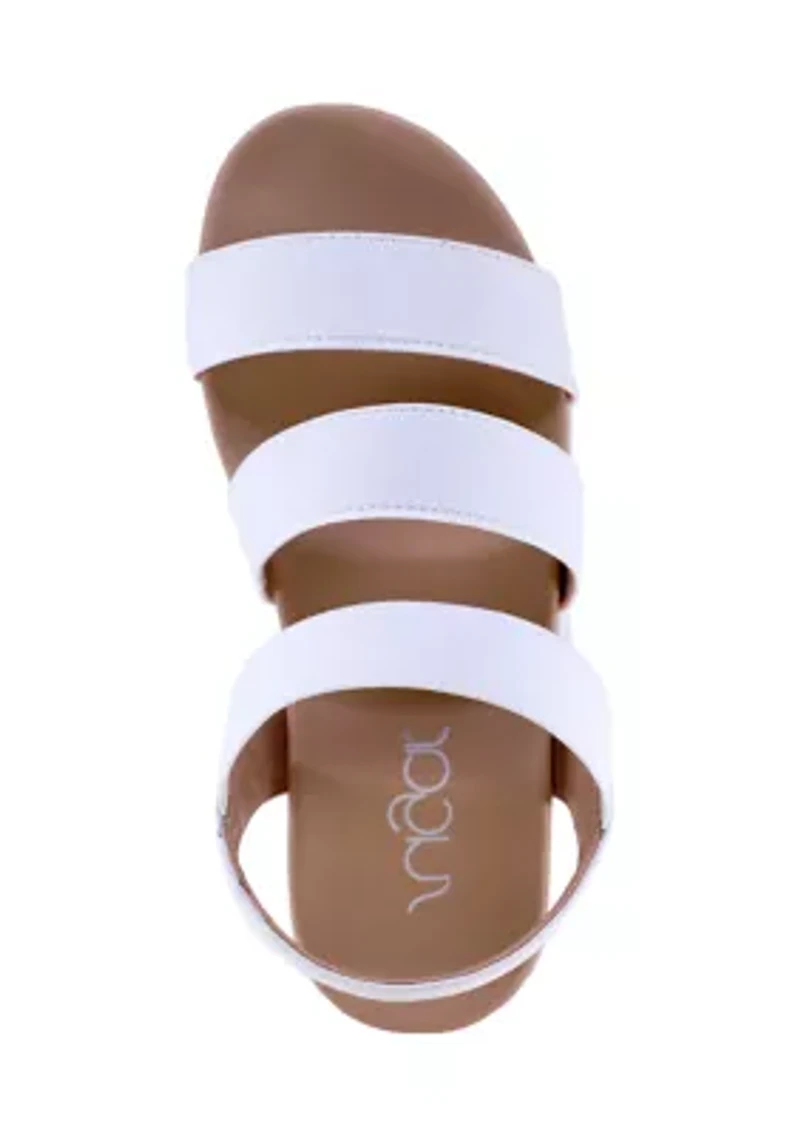 Youth Girls Puff Pastry Stretch Flatform Sandals