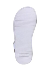 Youth Girls Puff Pastry Stretch Flatform Sandals