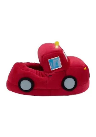 Toddler Boys Firetruck Lighted Slippers