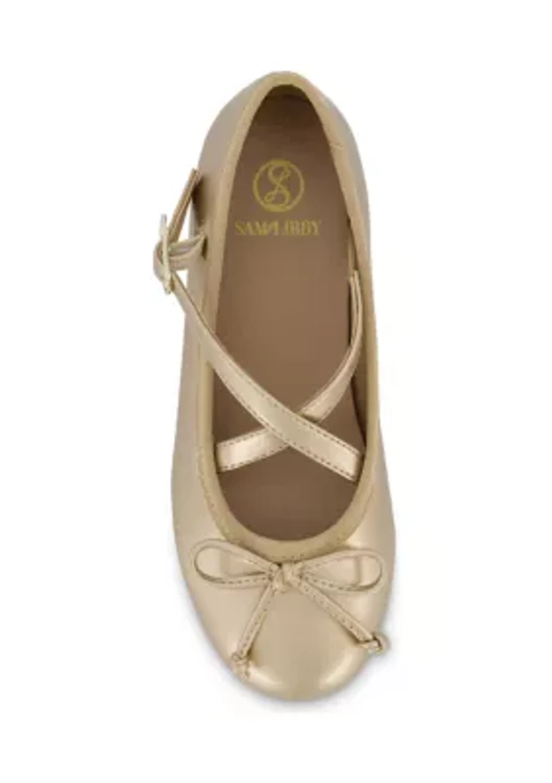 Youth Girls Candice Crossover Skimmer Flats