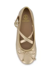 Youth Girls Candice Crossover Skimmer Flats