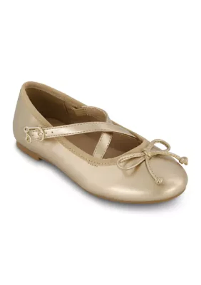 Big Kid Girls Candice Crossover Flats
