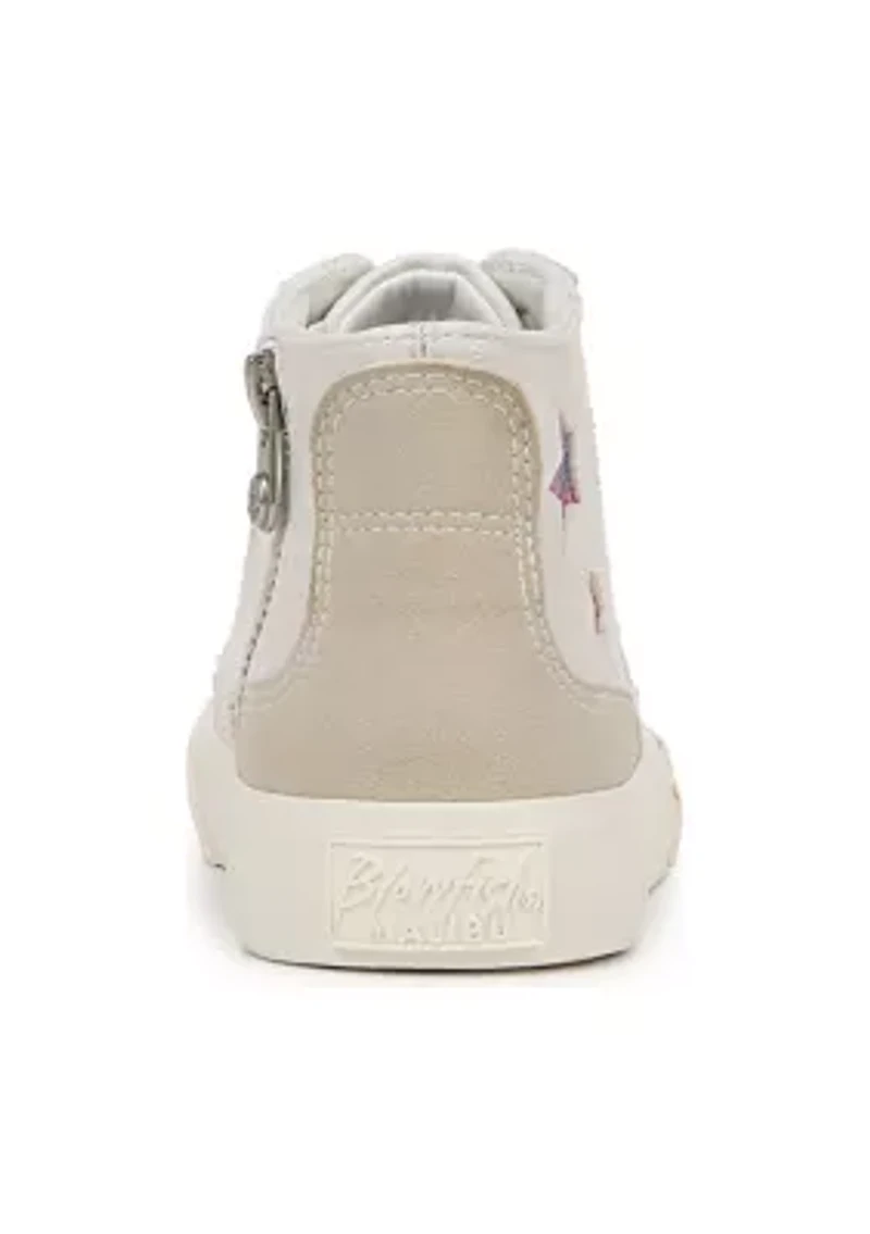 Youth Girls Vesa High Top Star Sneakers