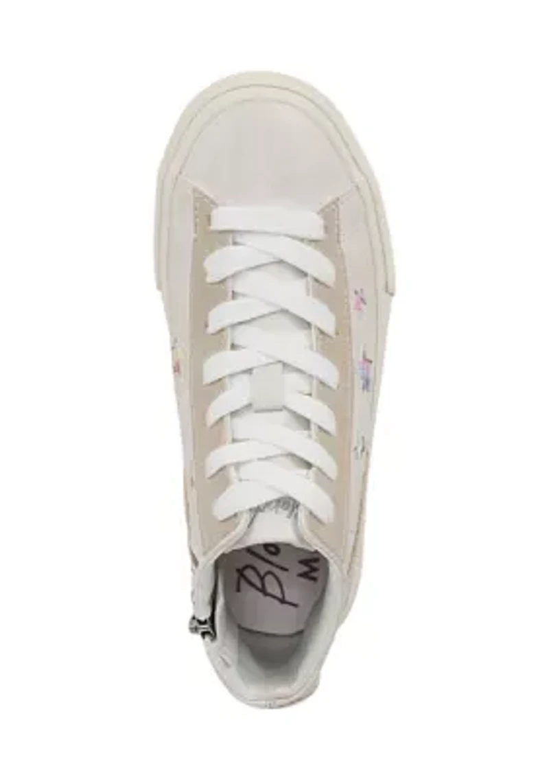 Youth Girls Vesa High Top Star Sneakers