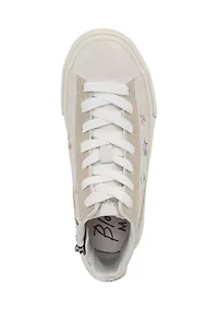Youth Girls Vesa High Top Star Sneakers
