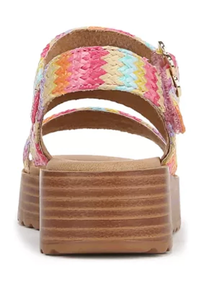 Big Kid Girls Journey Multi Raffia Sandals